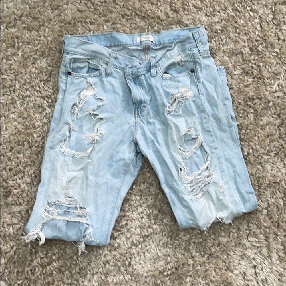 Abercrombie ripped jeans